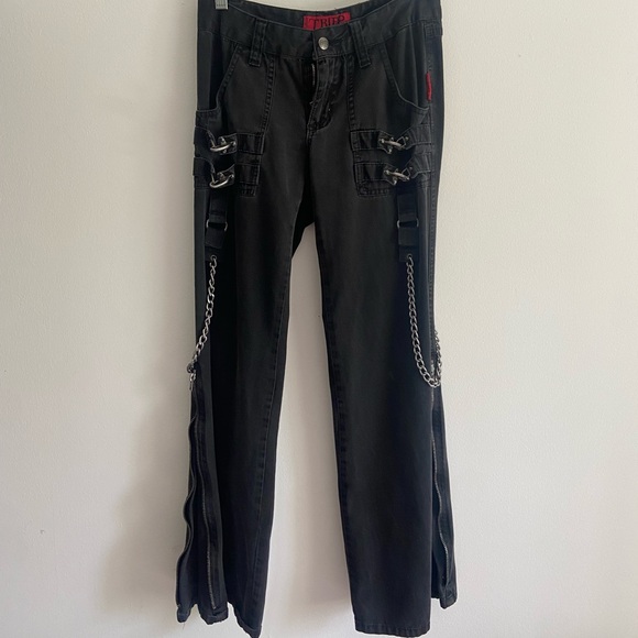 Tripp NYC iconic mall goth chain flare pants - Picture 1 of 5